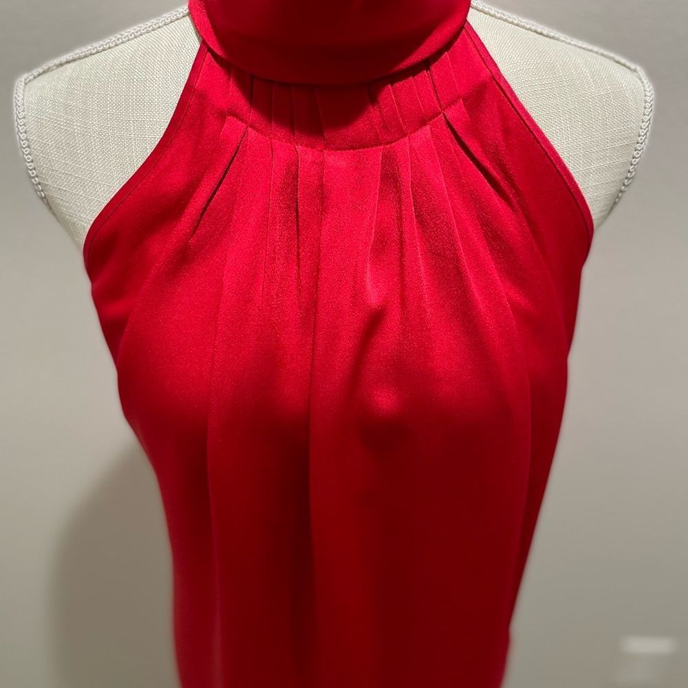 Michael Kors made in Italy sleeveless red top.  Stunningly beautiful - Picture 4 of 13